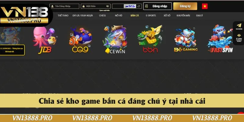 Chia sẻ kho game bắn cá đáng chú ý tại nhà cái